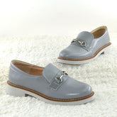 Pantofi Casual Dama din piele Naturala,Myra,gri